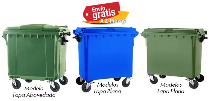 Contenedor de basura Industrial 1100lts